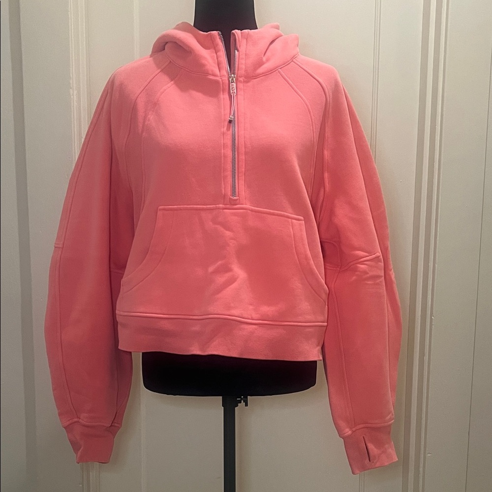 Lululemon Cropped Scuba Half-Zip Hoodie